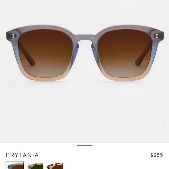 KREWE Prytania Blue and Brown Sunglasses - Picture 1 of 8